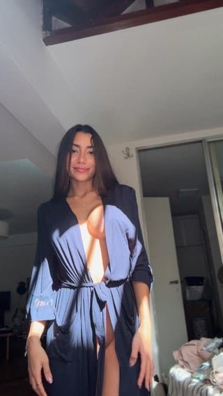 brunette ready to undress