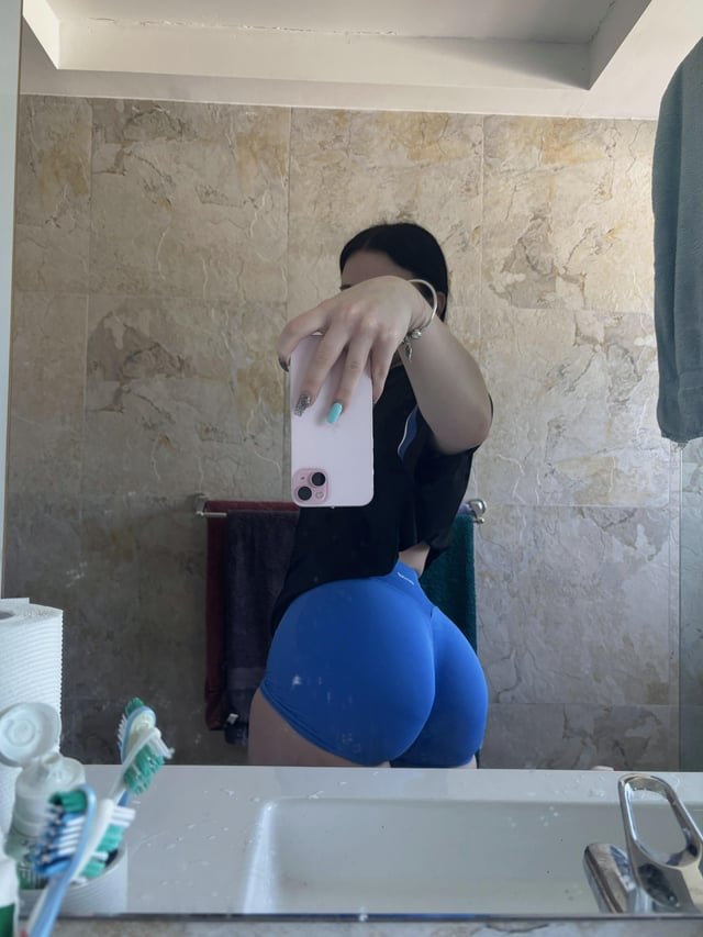 Just turned 19 .. How does my ass look in these blue booty shorts?
