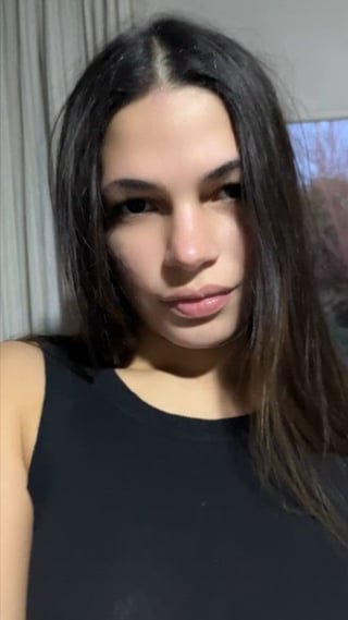 19yo teen brunette with natural big boobs