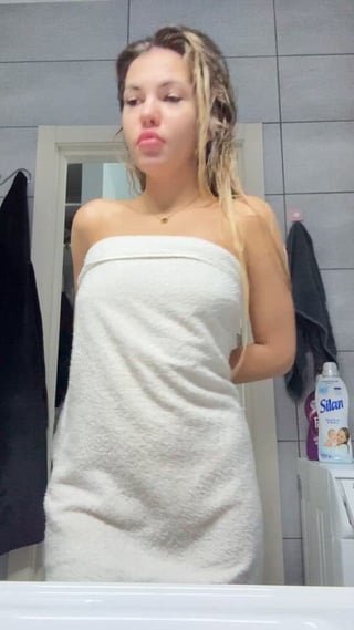 Guess who just got out of the shower…
